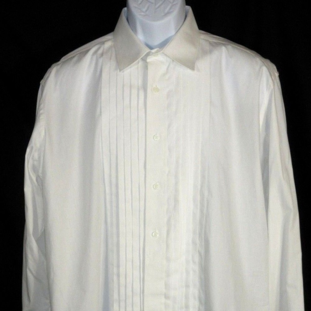 Joseph & Feiss White Tuxedo French Cuff 16 x 34-35